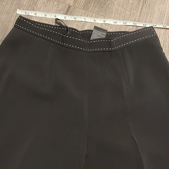 Kasper Classic Ladies lined Dressy Black Suit with White Dart Seams . - Picture 10 of 11